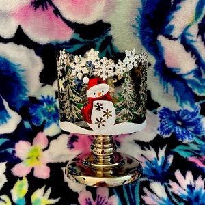 Bath and Body Works Christmas Three Wick Candle Holder